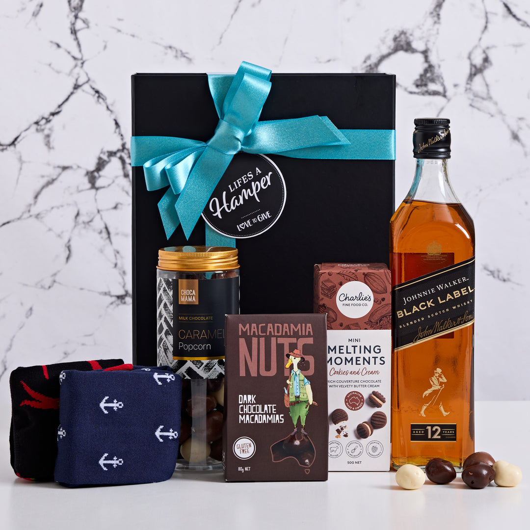 Johnnie Walker Whisky and Socks Hamper