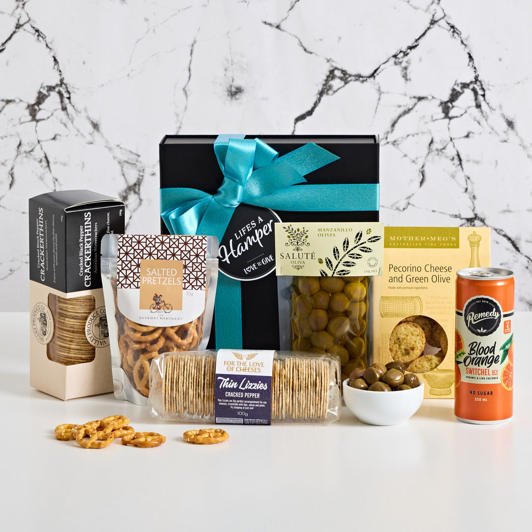 Low Sugar Hamper filled with savoury treats everyone will love!
