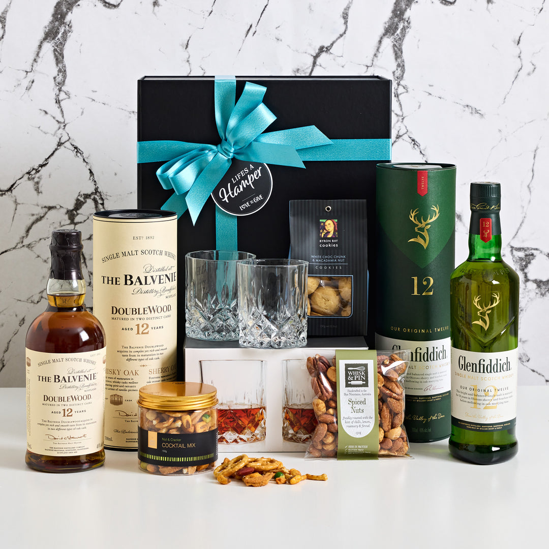 Ultimate whisky hamper the prefect gift for whisky connoisseurs.